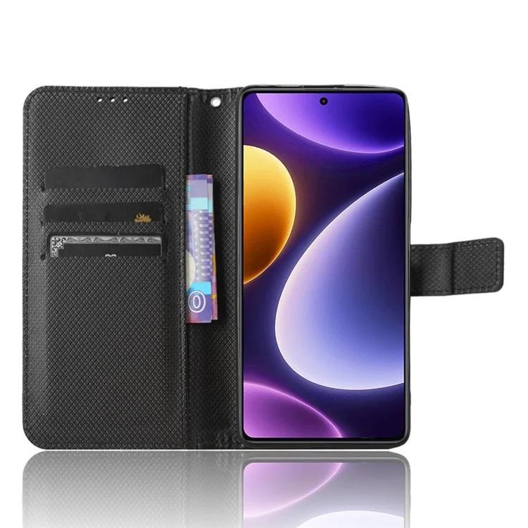 For Xiaomi Redmi Note 12 Turbo 5G / Poco F5 5G Cell Phone Case Stand Wallet Leather Diamond Texture Cover
For Xiaomi Redmi Note 12 Turbo 5G / Poco F5 5G Cell Phone Case Stand Wallet Leather Diamond Texture Cover