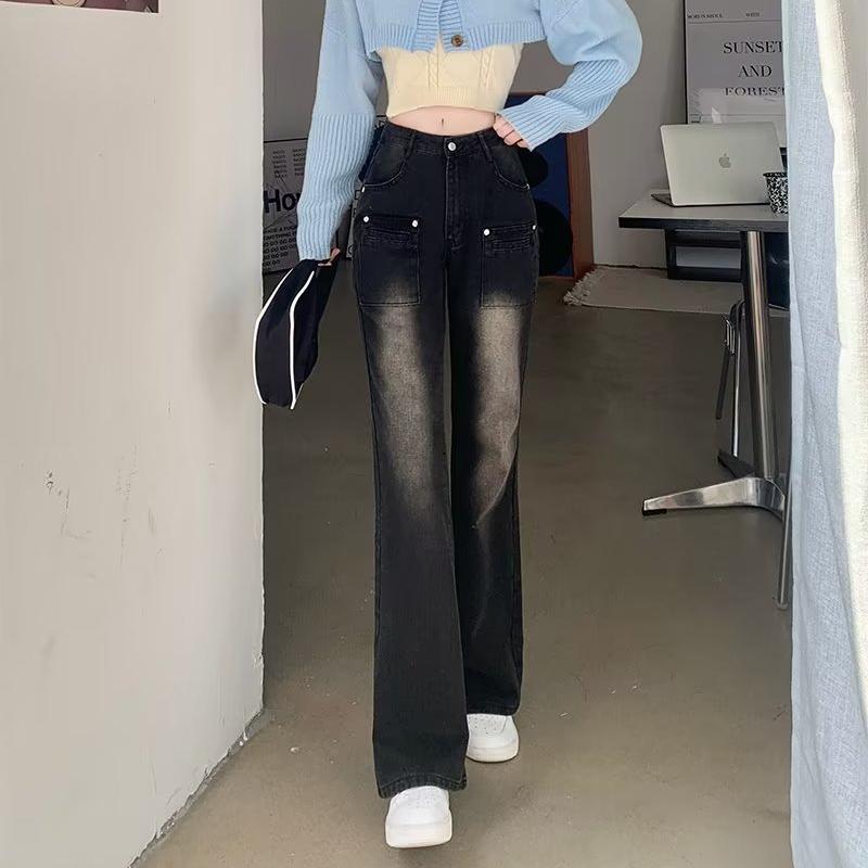 Женские повседневные брюки, новинка 2023 года, модные винтажные джинсы Bootcut с высокой талией, тонкие прямые брюки Y2K, брюки большого размера Ins S чёрный
Женские повседневные брюки, новинка 2023 года, модные винтажные джинсы Bootcut с высокой талией, тонкие прямые брюки Y2K, брюки большого размера Ins S чёрный