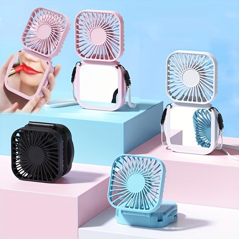 Outdoor Pocket Fan USB Rechargeable With Vanity Mirror Desktop Square Mute Neck Fan Hanging Folding Handheld Portable Mini Fan синий
Outdoor Pocket Fan USB Rechargeable With Vanity Mirror Desktop Square Mute Neck Fan Hanging Folding Handheld Portable Mini Fan синий