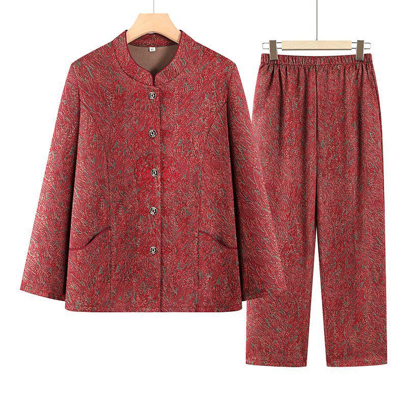 Elegant Two-Piece Shirt Set for Middle-Aged and Elderly Women - Ideal for Spring and Autumn 3XL (120-135 jin)
Elegant Two-Piece Shirt Set for Middle-Aged and Elderly Women - Ideal for Spring and Autumn 3XL (120-135 jin)
