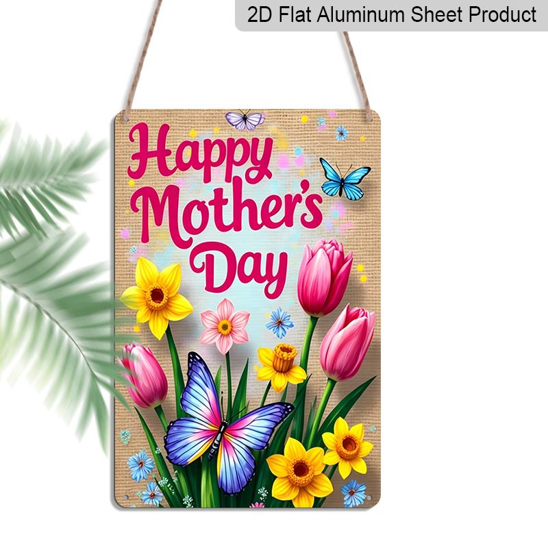 2D Flat, 1pc Floral Butterfly Mother s Day Metal Wall Art Sign Happy Mother s Day - 8*12 Inch Aluminium Rustic Home Decor, Outdoor Wall Art, Sweet 20*30cm
2D Flat, 1pc Floral Butterfly Mother s Day Metal Wall Art Sign Happy Mother s Day - 8*12 Inch Aluminium Rustic Home Decor, Outdoor Wall Art, Sweet 20*30cm