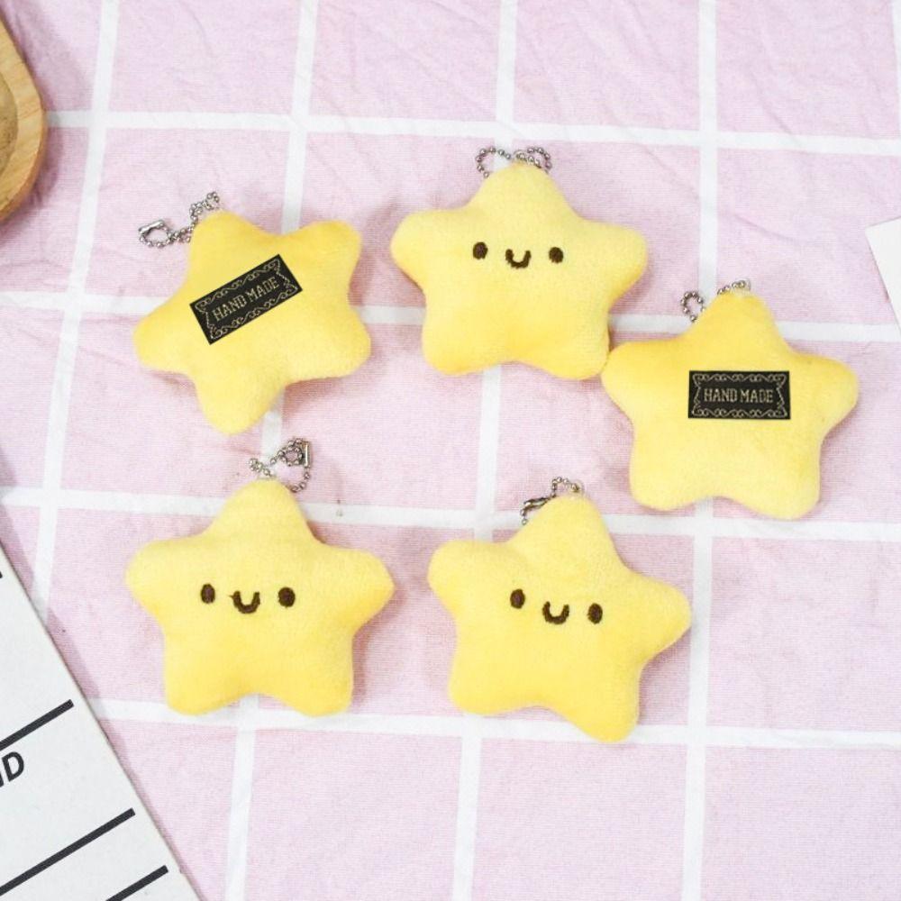 Soft Star Plush Pendant Handmade Pentagram Key Chain Star Plush Keyring Backpack Pendant
Soft Star Plush Pendant Handmade Pentagram Key Chain Star Plush Keyring Backpack Pendant