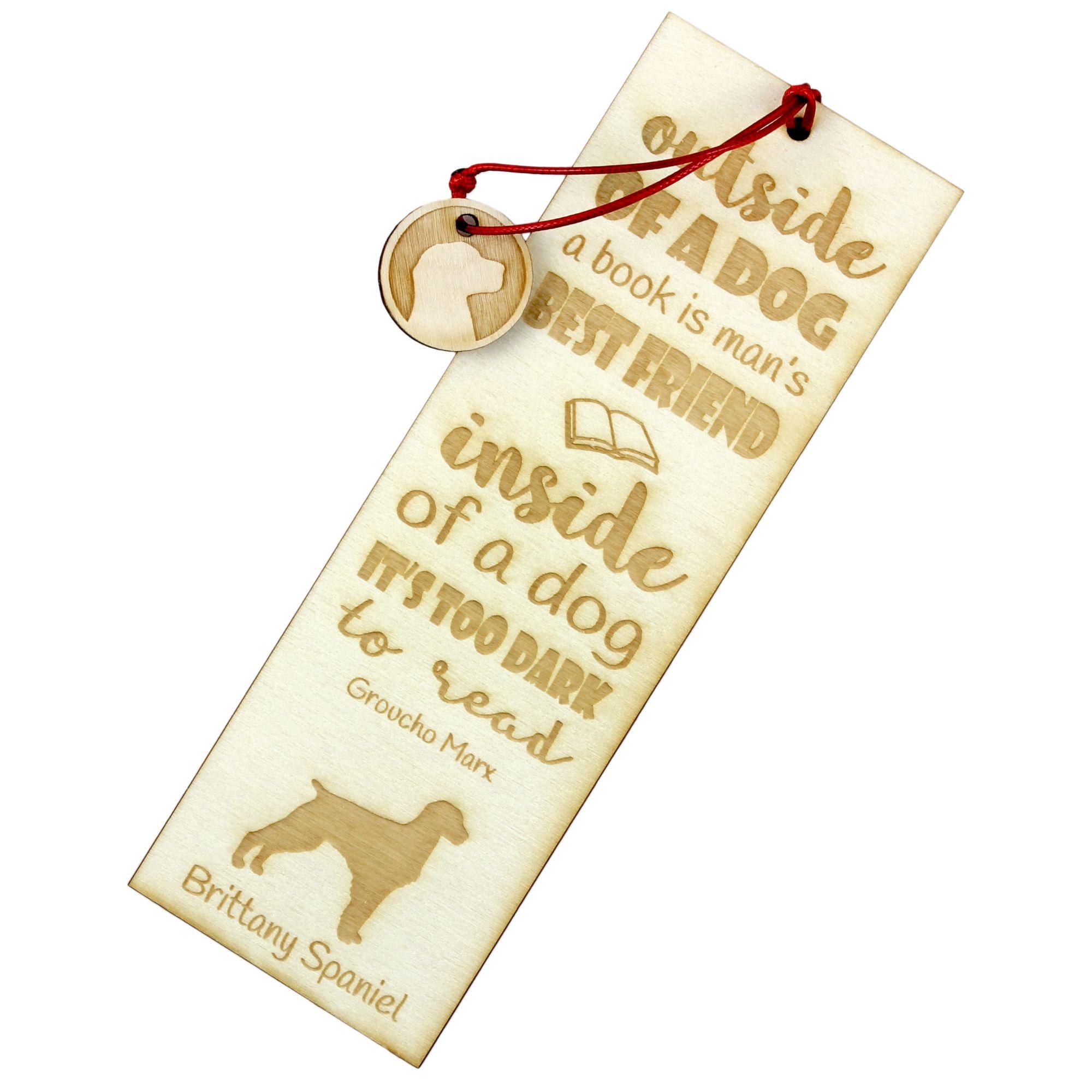 Brittany Spaniel, Brittany Wiegref - dog bookmark, personalized bookmark, gift for bookworm from Art-Dog brand
Brittany Spaniel, Brittany Wiegref - dog bookmark, personalized bookmark, gift for bookworm from Art-Dog brand