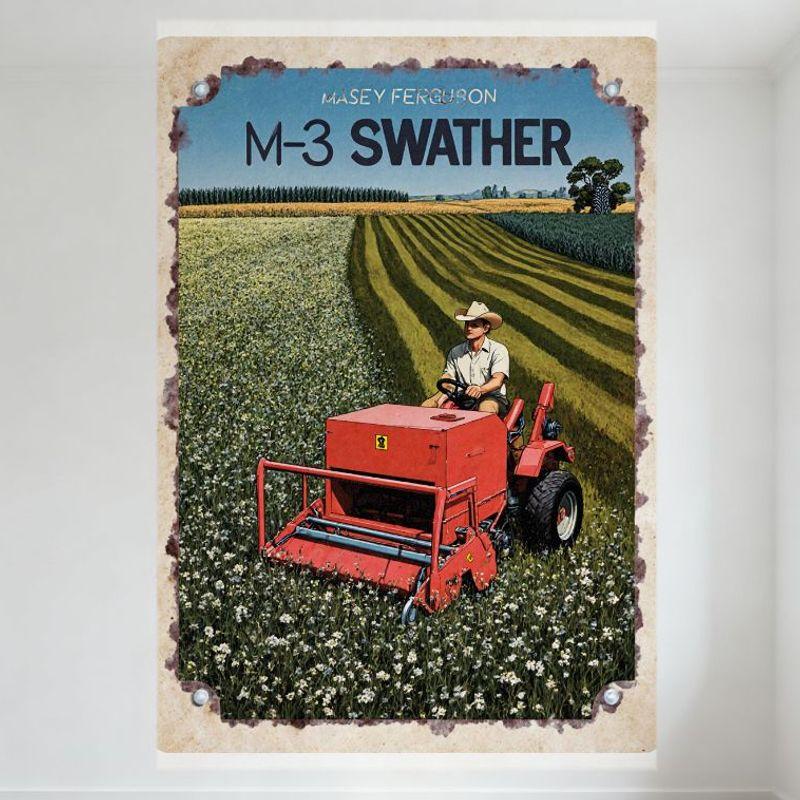 Вінтажний металевий знак Massey Ferguson M-3 для косарки, ретро сільськогосподарський жерстяний знак для декору стіни будинку, саду, бару, зістарений металевий 20x30cm(7.8x11.8inch)
Вінтажний металевий знак Massey Ferguson M-3 для косарки, ретро сільськогосподарський жерстяний знак для декору стіни будинку, саду, бару, зістарений металевий 20x30cm(7.8x11.8inch)