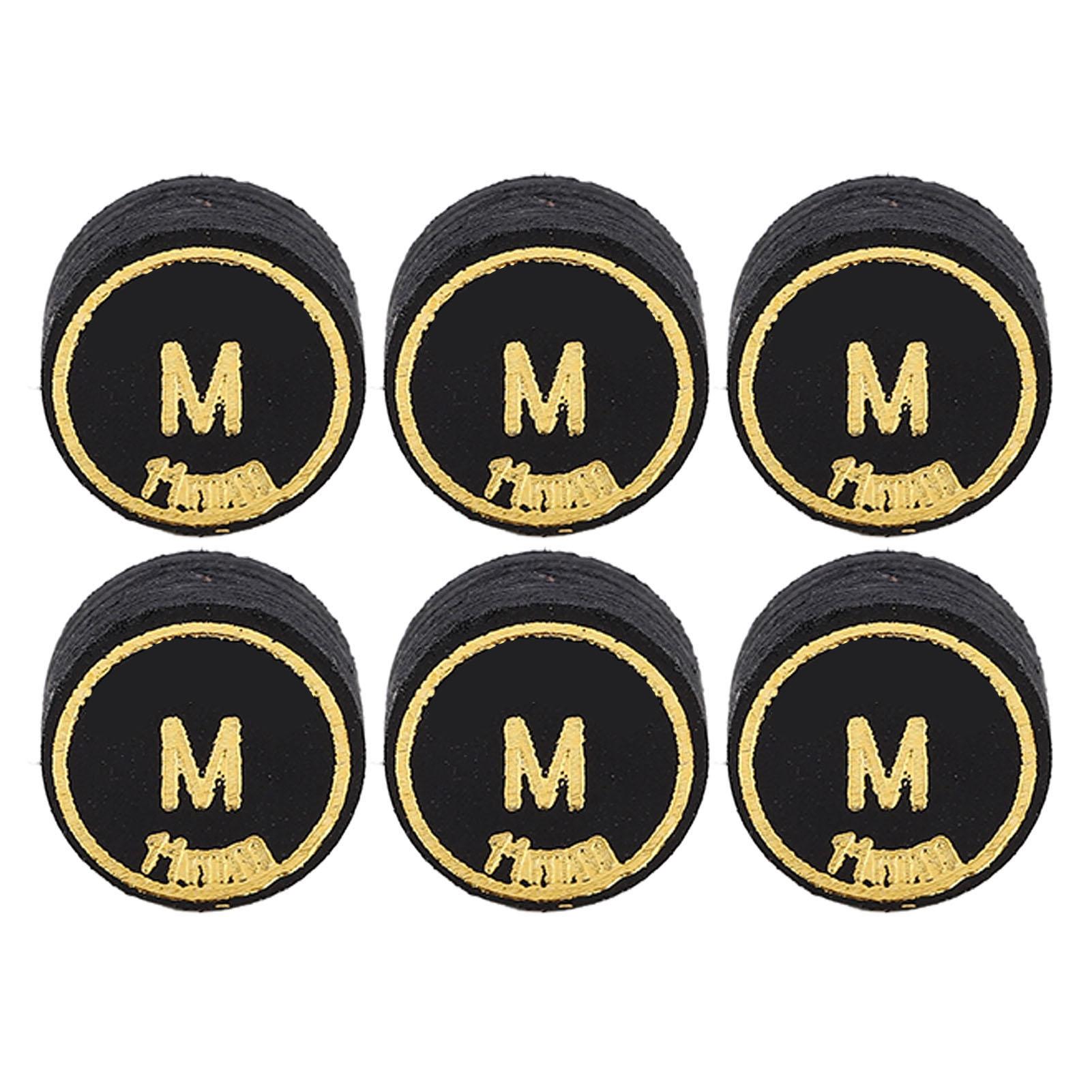 6PCS Billiard Cue Tips PU Multiple Layer Pool Cue Tips Replacement for Billiard Games Black M
6PCS Billiard Cue Tips PU Multiple Layer Pool Cue Tips Replacement for Billiard Games Black M