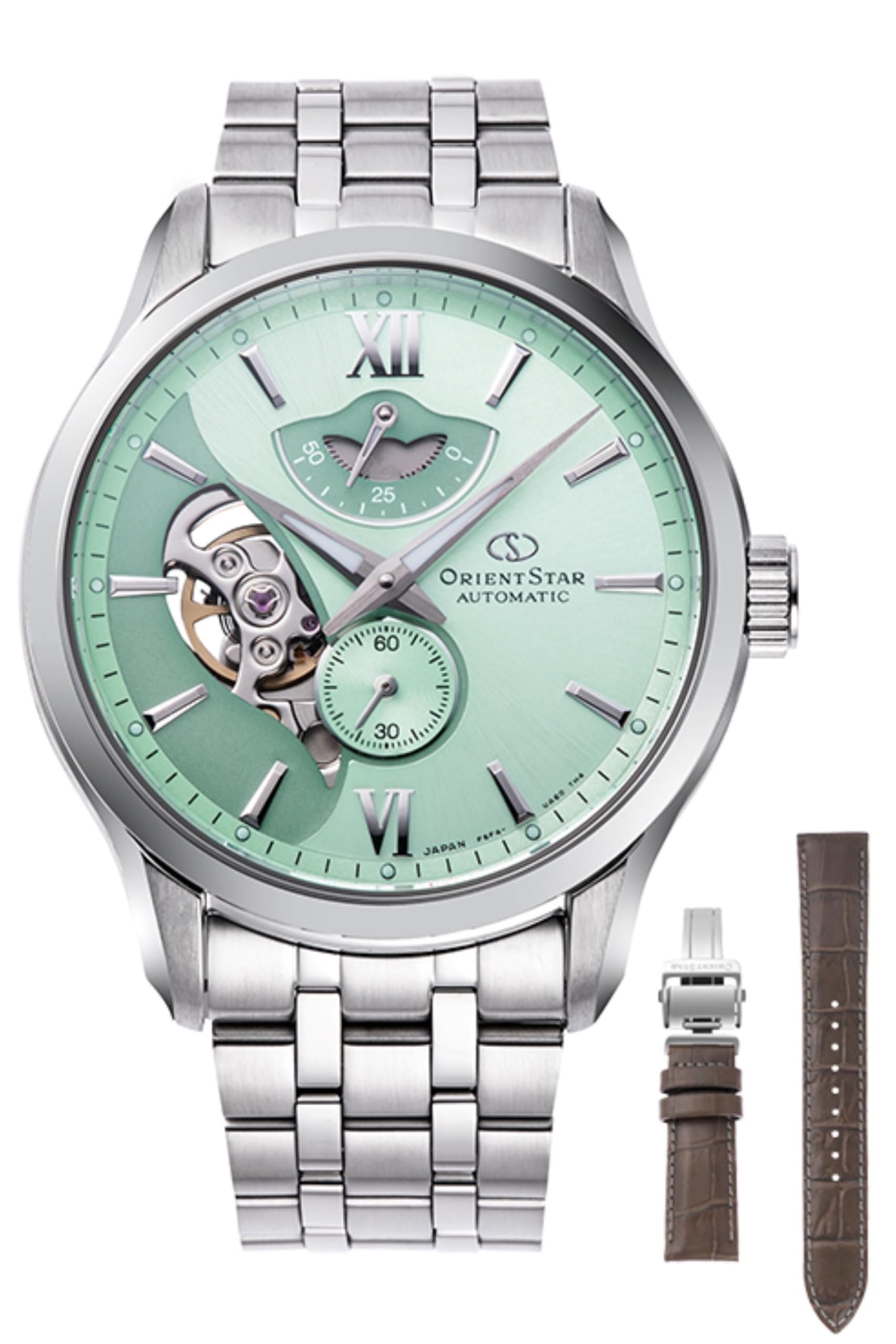 ORIENT STAR Automatic Watch Layered Skeleton Mechanical Made in Japan Limited to 400 pieces in Japan Replacement strap included 2 year domestic
ORIENT STAR Automatic Watch Layered Skeleton Mechanical Made in Japan Limited to 400 pieces in Japan Replacement strap included 2 year domestic