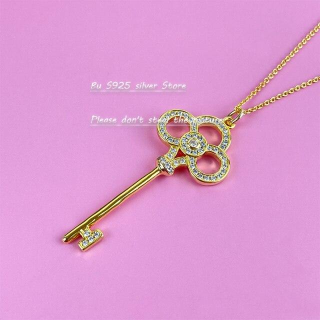 Новое ожерелье с подвеской в виде короны из розового золота и серебра S925, женская цепочка для свитера, цепочка с костяной цепочкой, модные ювелирные изделия 60cm золотой
Новое ожерелье с подвеской в виде короны из розового золота и серебра S925, женская цепочка для свитера, цепочка с костяной цепочкой, модные ювелирные изделия 60cm золотой