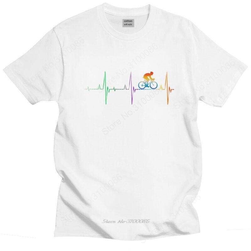 Rainbow Heartbeat Cycling Bicycle Tshirt for Men Short Sleeved Leisure T Shirt Trendy Bike Riding Tshirts Loose Fit Cotton Tee S
Rainbow Heartbeat Cycling Bicycle Tshirt for Men Short Sleeved Leisure T Shirt Trendy Bike Riding Tshirts Loose Fit Cotton Tee S
