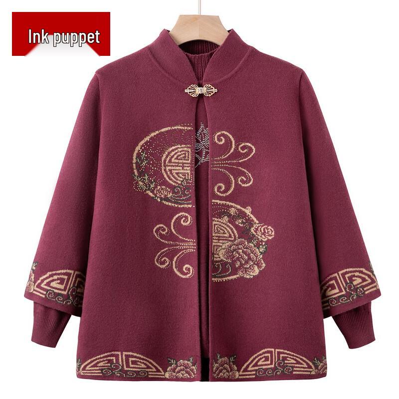 Elegant New Chinese Style Autumn Top for Mothers 3XL
Elegant New Chinese Style Autumn Top for Mothers 3XL