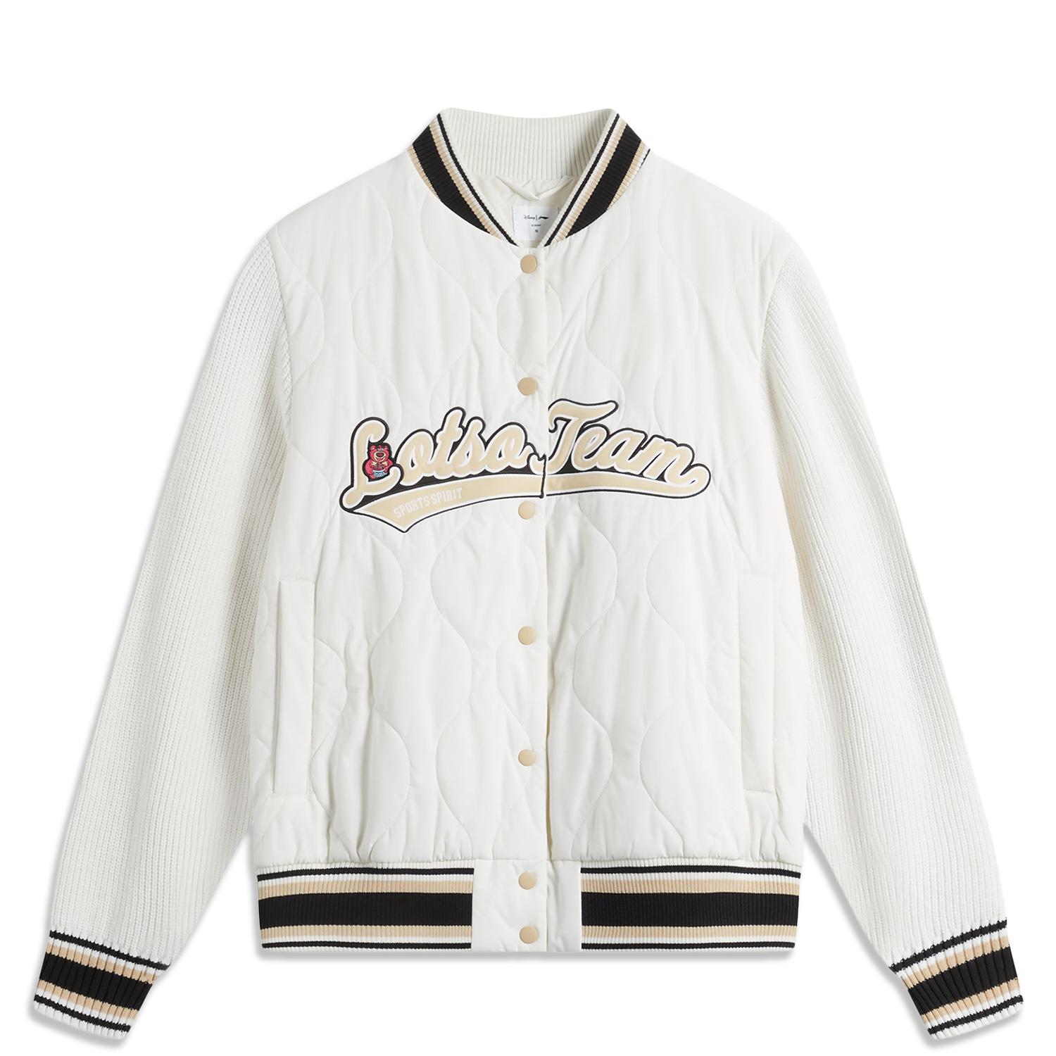 Li Ning X Disney Collaboration Pixar Strawberry Bear Series Letter Striped Singleboarded Casual Short Cotton Jacket Women jackets Off-White AJMU122-1 M
Li Ning X Disney Collaboration Pixar Strawberry Bear Series Letter Striped Singleboarded Casual Short Cotton Jacket Women jackets Off-White AJMU122-1 M