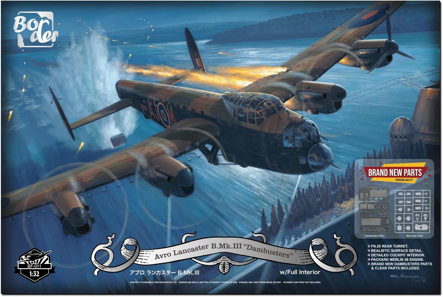 Модель Border Avro Lancaster Dam Busters с полным интерьером из пластика BF011 1/32 B.MKIII
Модель Border Avro Lancaster Dam Busters с полным интерьером из пластика BF011 1/32 B.MKIII
