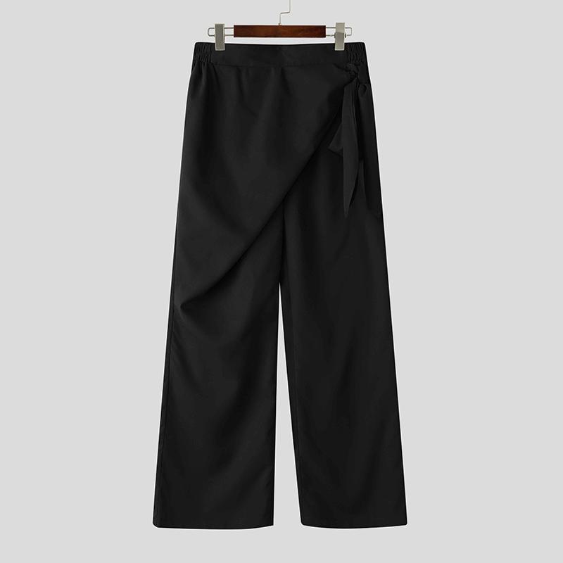 INCERUN Men Wrap Waist Solid Color Casual Long Wide Legs Pants Trousers 3XL чёрный
INCERUN Men Wrap Waist Solid Color Casual Long Wide Legs Pants Trousers 3XL чёрный