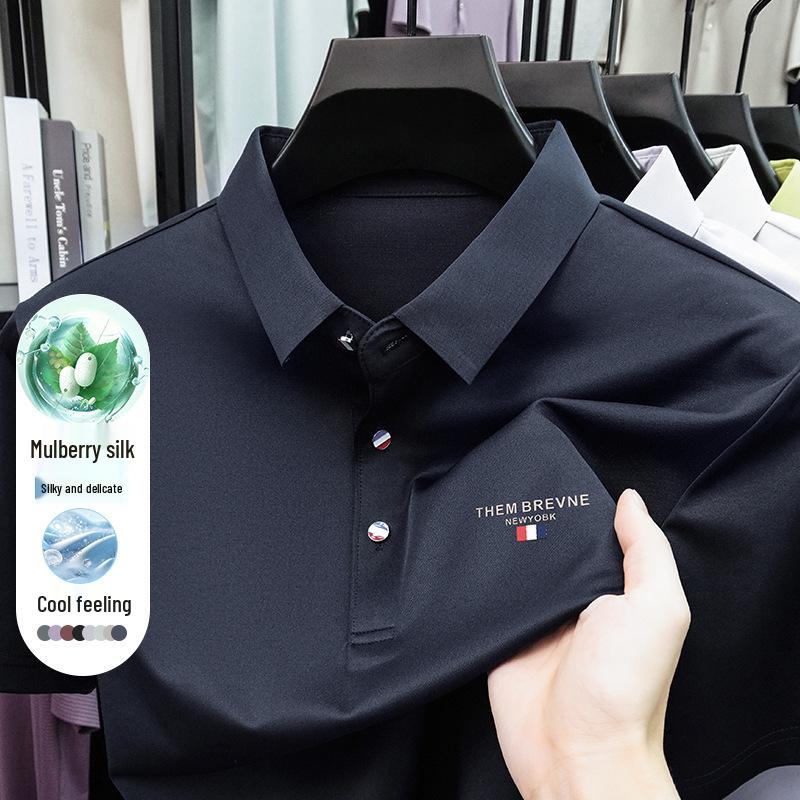 Men s Summer Ice Silk Breathable Polo Shirt – Loose, Casual Short Sleeve Top with Silk Linen Blend. XL
Men s Summer Ice Silk Breathable Polo Shirt – Loose, Casual Short Sleeve Top with Silk Linen Blend. XL