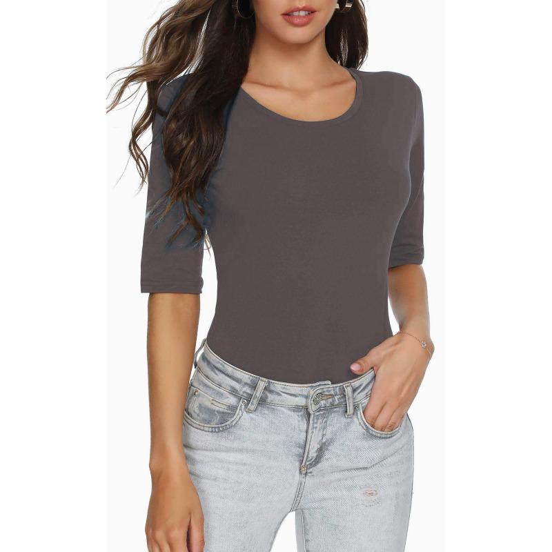 Жіночі базові футболки з коротким рукавом, однотонні, приталені XXL сірий колір
Жіночі базові футболки з коротким рукавом, однотонні, приталені XXL сірий колір