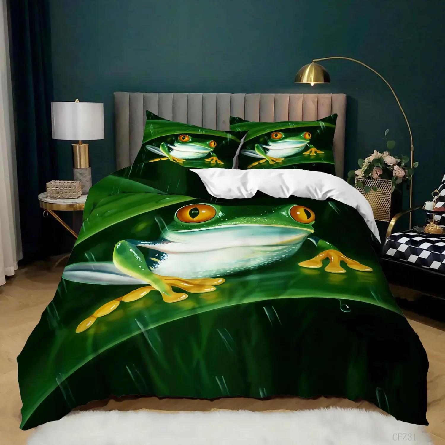 Набір підодіяльників «Жаба» розміру «King Size», смішна жаба, тропічна амфібія, набір постільної білизни для дітей, 3D, тропічна природа, тварини, поліестерова ковдра. 203x228cm 3pcs
Набір підодіяльників «Жаба» розміру «King Size», смішна жаба, тропічна амфібія, набір постільної білизни для дітей, 3D, тропічна природа, тварини, поліестерова ковдра. 203x228cm 3pcs