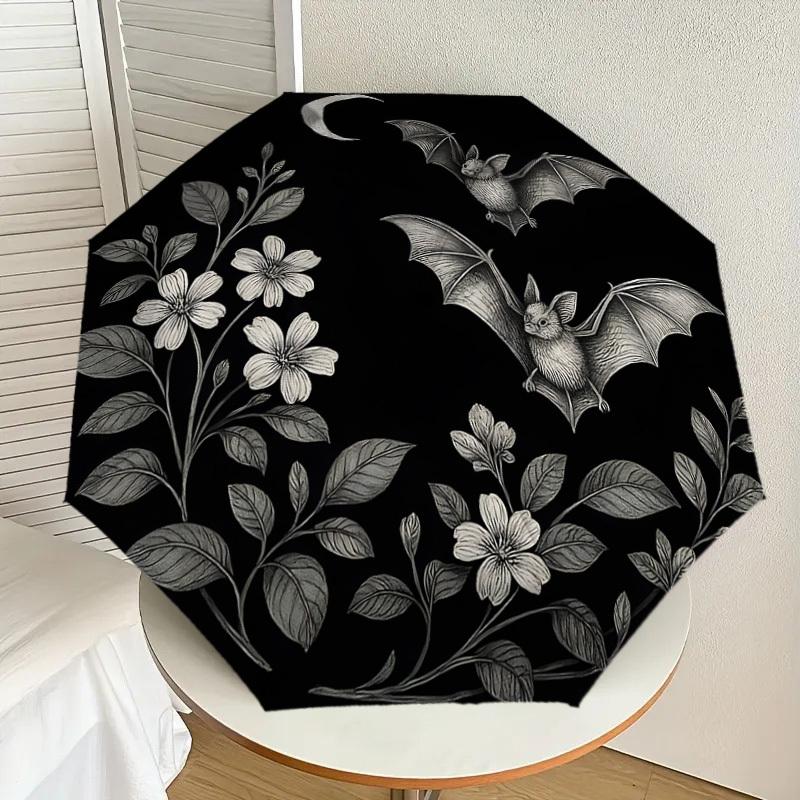 1pc Bat and Floral Night Scene Umbrella with Plastic Handle,Suitable for All Seasons Home Travel Outdoor UmbrellaDD1333
1pc Bat and Floral Night Scene Umbrella with Plastic Handle,Suitable for All Seasons Home Travel Outdoor UmbrellaDD1333
