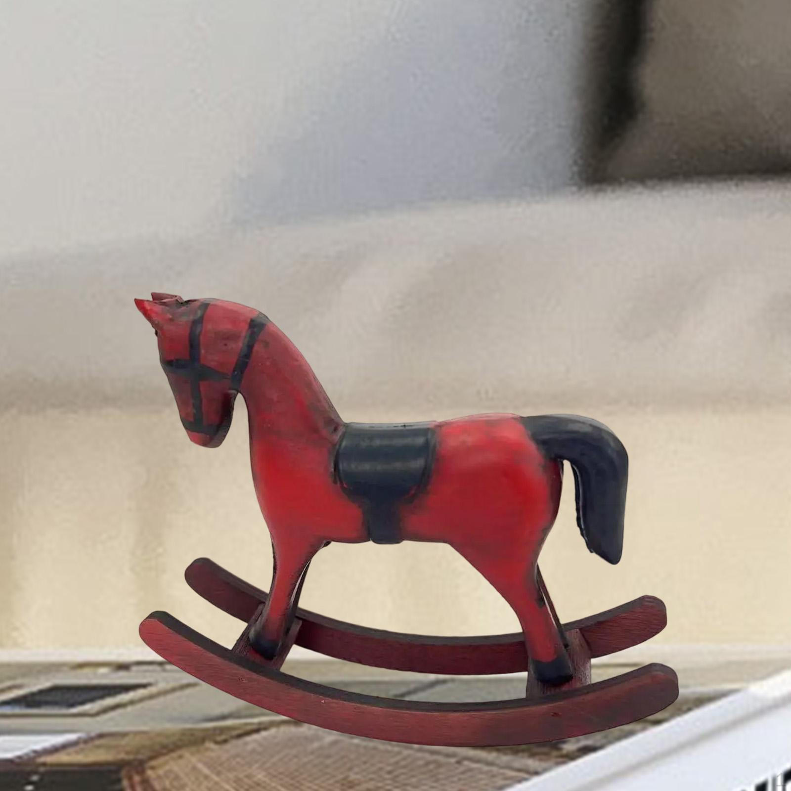Деревянная лошадка-качалка, скульптура животного, художественные поделки, деревянная декоративная статуэтка, настольное украшение красный
Деревянная лошадка-качалка, скульптура животного, художественные поделки, деревянная декоративная статуэтка, настольное украшение красный