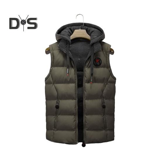 Мужской жилет, пальто с капюшоном, застежкой-молнией, без рукавов, с карманами, однотонный утолщенный стеганый жилет L кофейный
Мужской жилет, пальто с капюшоном, застежкой-молнией, без рукавов, с карманами, однотонный утолщенный стеганый жилет L кофейный