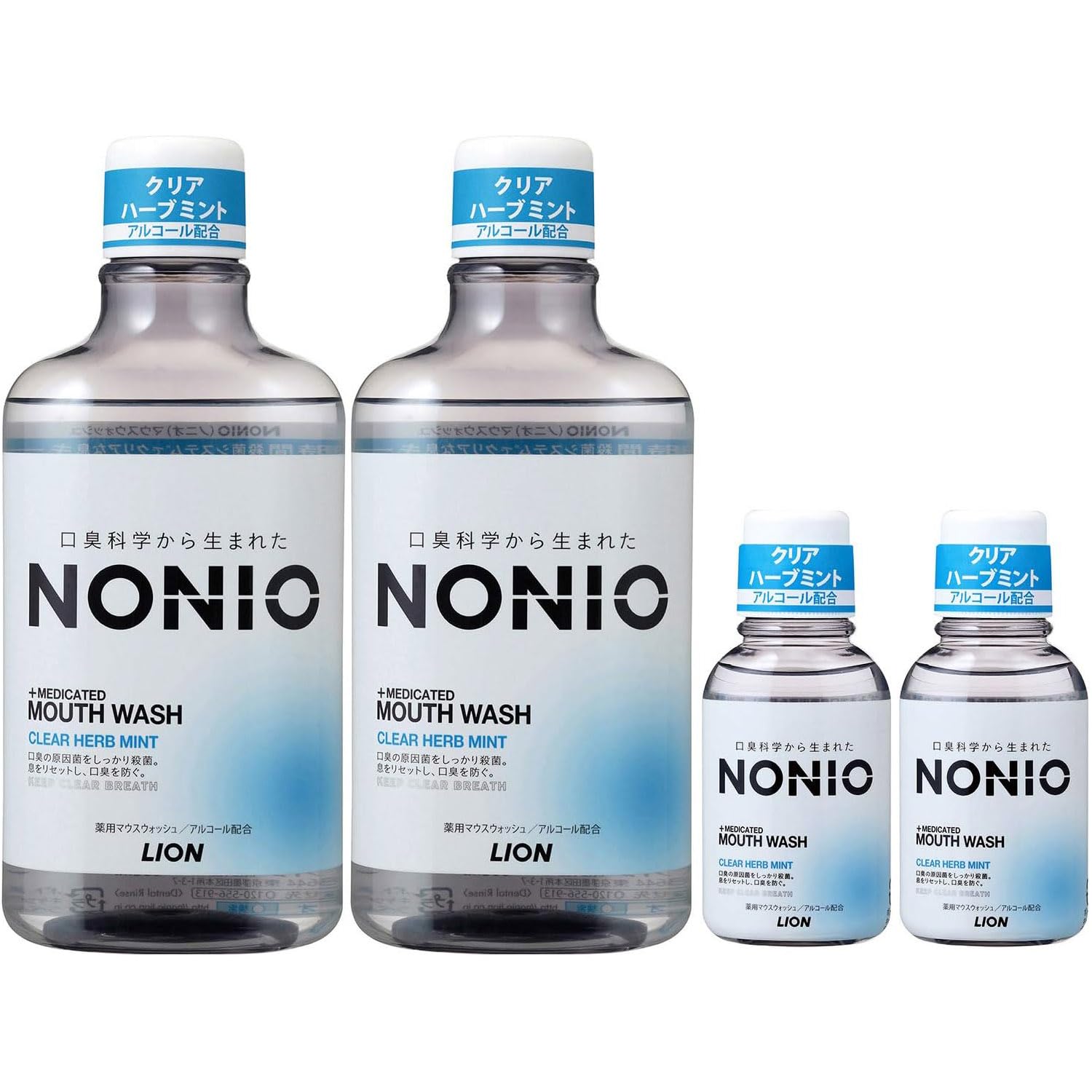 NONIO Mouthwash Sterilizes Bad Breath Causing Bacteria Mini Rinse 600ml x 2 Comes with Mini Rinse 80ml x 2 +
NONIO Mouthwash Sterilizes Bad Breath Causing Bacteria Mini Rinse 600ml x 2 Comes with Mini Rinse 80ml x 2 +
