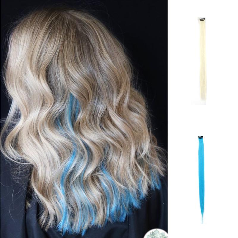 LISI HAIR Красочные блики Синтетические заколки для наращивания волос Интегрированная цветная полоса Длинная прямая часть волос
LISI HAIR Красочные блики Синтетические заколки для наращивания волос Интегрированная цветная полоса Длинная прямая часть волос