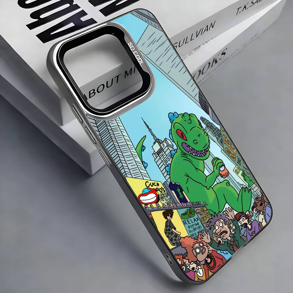 Movie R-Rugrats Cartoon Reptar Colorful Silver Back Phone Case For IPhone 17 16 15 14 13 12 11 Plus Pro Max Plus iPhone14
Movie R-Rugrats Cartoon Reptar Colorful Silver Back Phone Case For IPhone 17 16 15 14 13 12 11 Plus Pro Max Plus iPhone14