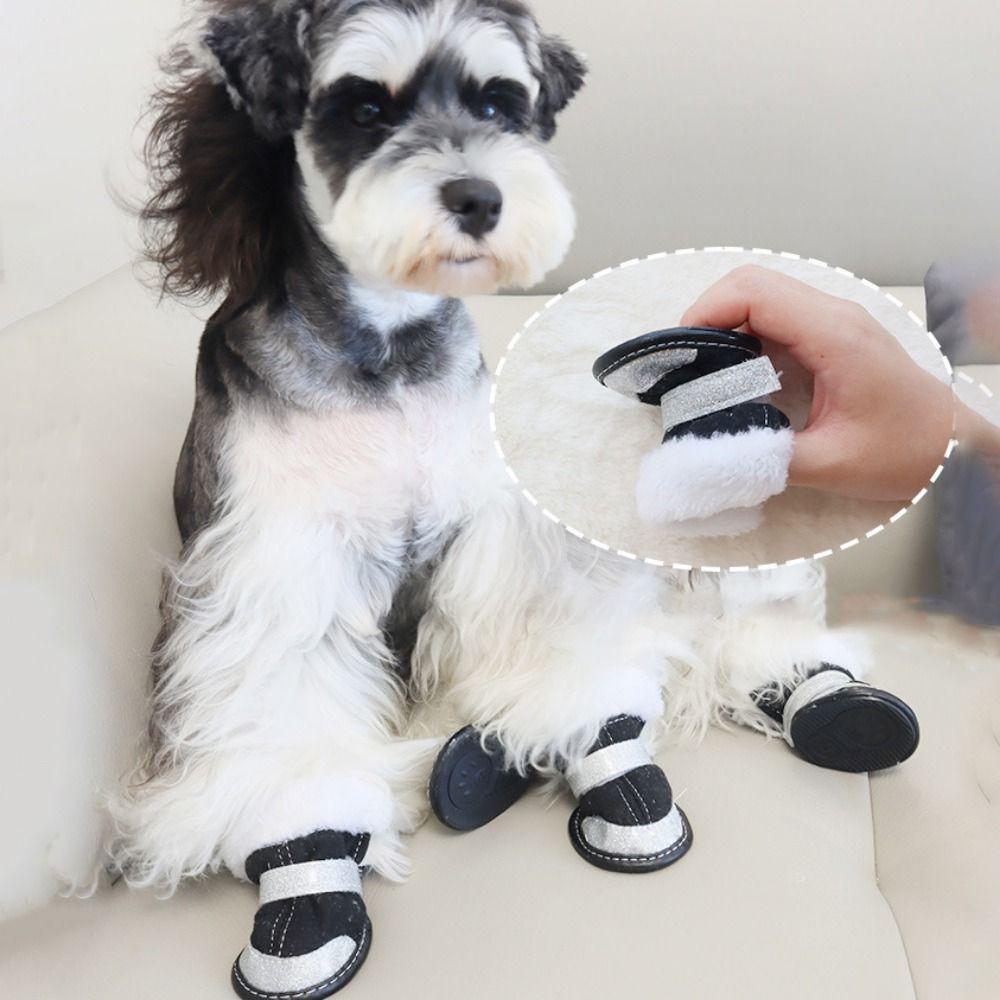 4pcs/set Reflective Dog Snow Boots Thickened Dog Warm Shoes Winter Puppy Shoes Autumn Winter L кавовий
4pcs/set Reflective Dog Snow Boots Thickened Dog Warm Shoes Winter Puppy Shoes Autumn Winter L кавовий