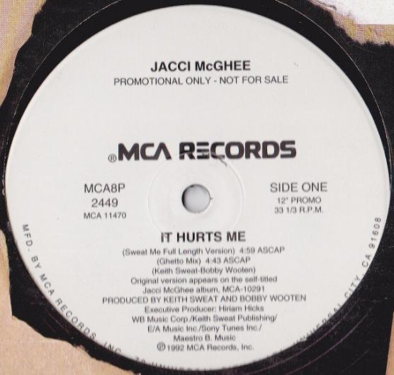12inch Record JACCI MCGHEE - It Hurts Me MCA8P2449 MCA Records 1992 US Rap & Hip-Hop/R&B Used
12inch Record JACCI MCGHEE - It Hurts Me MCA8P2449 MCA Records 1992 US Rap & Hip-Hop/R&B Used