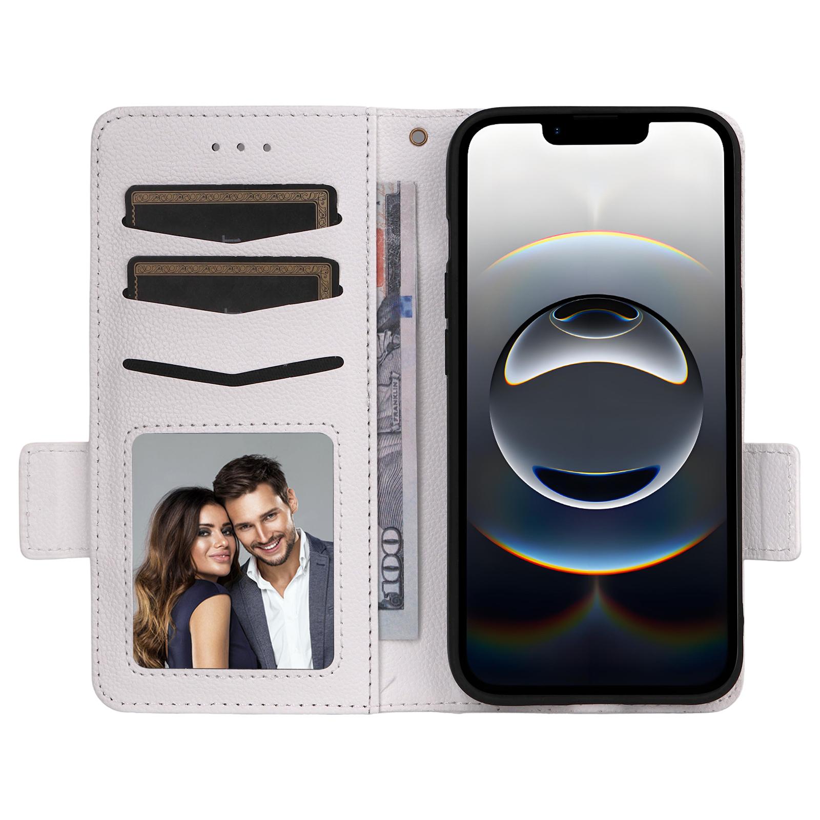 For iPhone 16e Case with Wrist Strap Litchi Texture PU Leather Wallet Phone Cover White
For iPhone 16e Case with Wrist Strap Litchi Texture PU Leather Wallet Phone Cover White