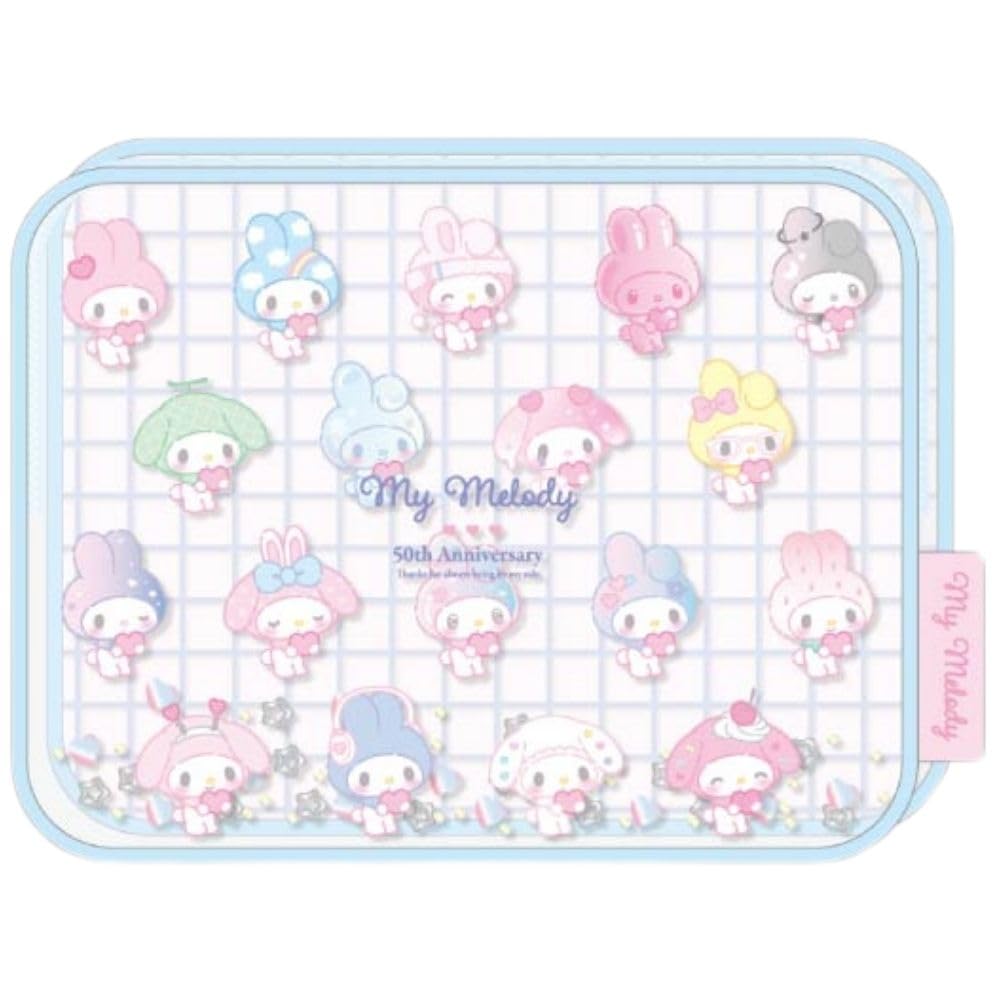 Marimo Craft Sanrio My Melody 50th Girly Pop Heart Shaka Shaka Pouch Blue W170 x H130 x D50mm Approx. MMM-553 синій
Marimo Craft Sanrio My Melody 50th Girly Pop Heart Shaka Shaka Pouch Blue W170 x H130 x D50mm Approx. MMM-553 синій