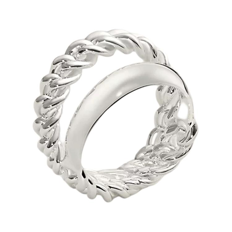 Hermes Medium Woven Shape Design 925 Silver Ring Unisex rings H125630B Box+Shopping Bag,52
Hermes Medium Woven Shape Design 925 Silver Ring Unisex rings H125630B Box+Shopping Bag,52