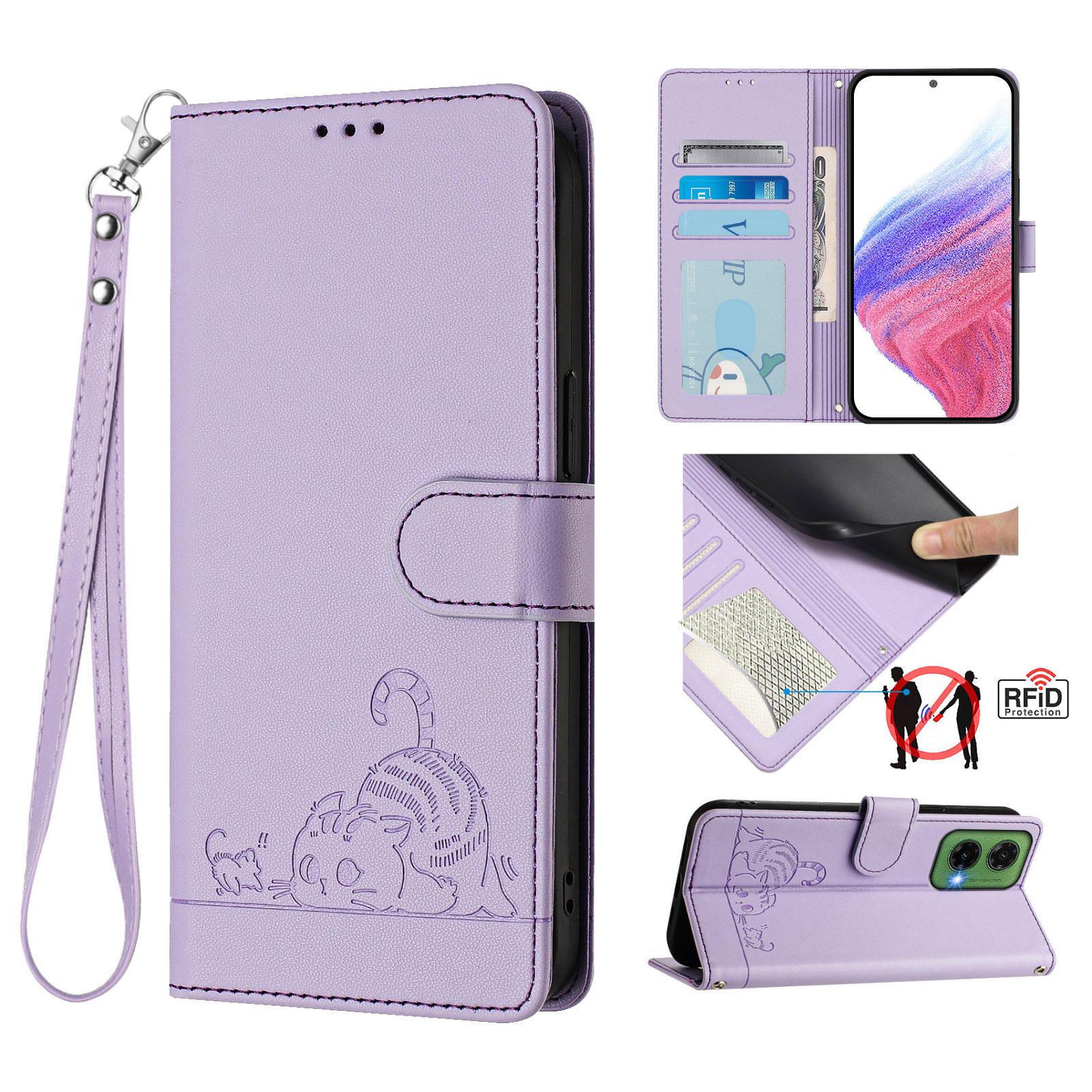 For Motorola Moto G35 5G Case with Strap RFID Blocking Leather Wallet Phone Cover Cat Mouse Pattern F
For Motorola Moto G35 5G Case with Strap RFID Blocking Leather Wallet Phone Cover Cat Mouse Pattern F