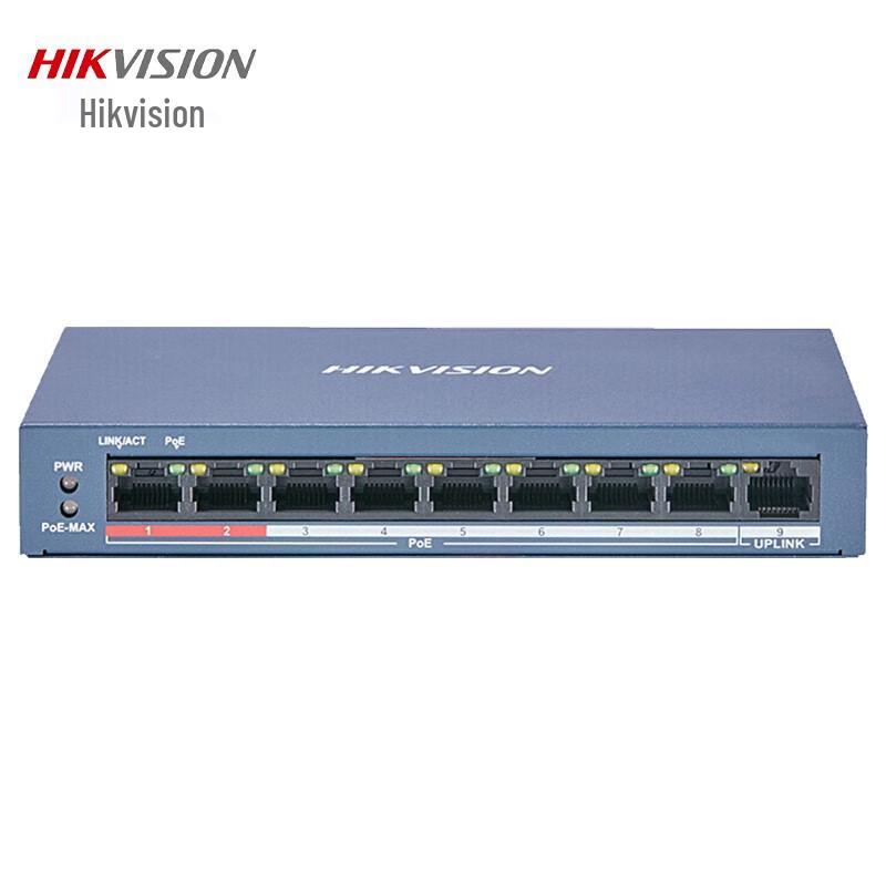 Hikvision DS-3E0109SP-E 9-Port 100Mbps PoE Switch
Hikvision DS-3E0109SP-E 9-Port 100Mbps PoE Switch