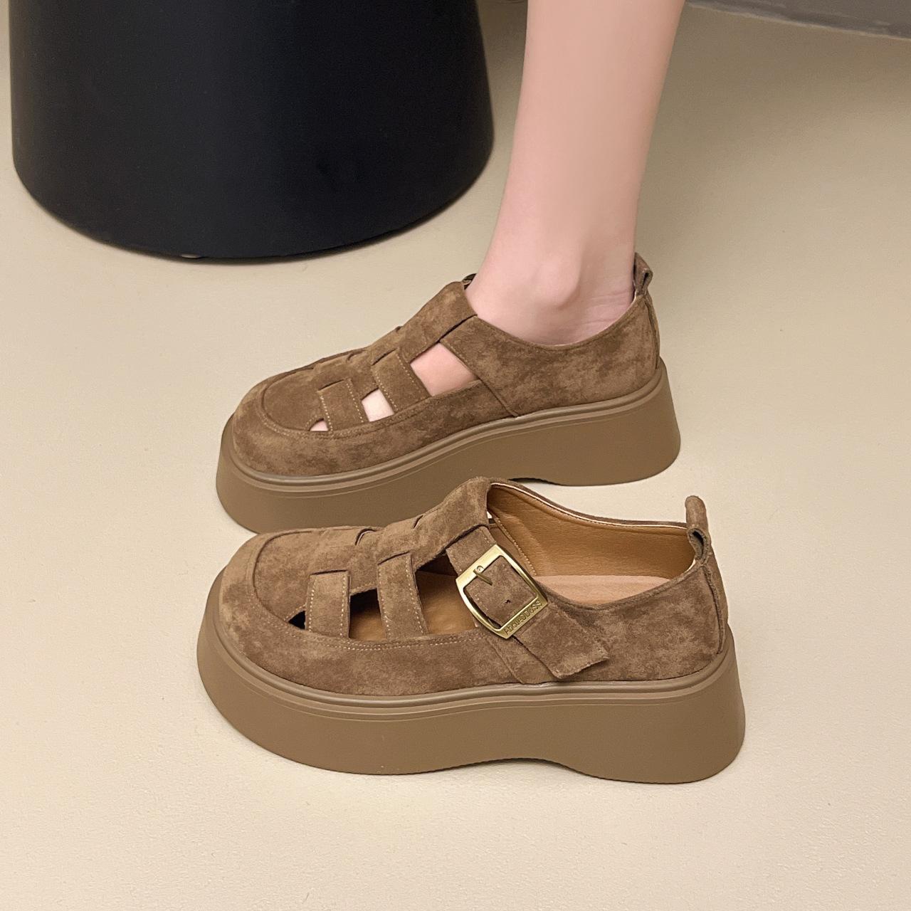 2025 summer new thick-soled woven bag sandals fashion middle heel single shoes hollow solid color fashion leather shoes women 40
2025 summer new thick-soled woven bag sandals fashion middle heel single shoes hollow solid color fashion leather shoes women 40
