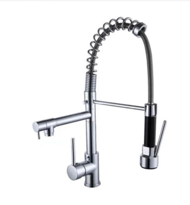 TLXT Dual-Outlet Pull-Out Spring Kitchen Faucet
TLXT Dual-Outlet Pull-Out Spring Kitchen Faucet