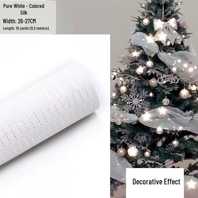 Colorful Christmas Tree Ribbon - Xiaohongshu Internet Celebrity Decoration, Mesh Flower Wreath Bow, New Style
Colorful Christmas Tree Ribbon - Xiaohongshu Internet Celebrity Decoration, Mesh Flower Wreath Bow, New Style