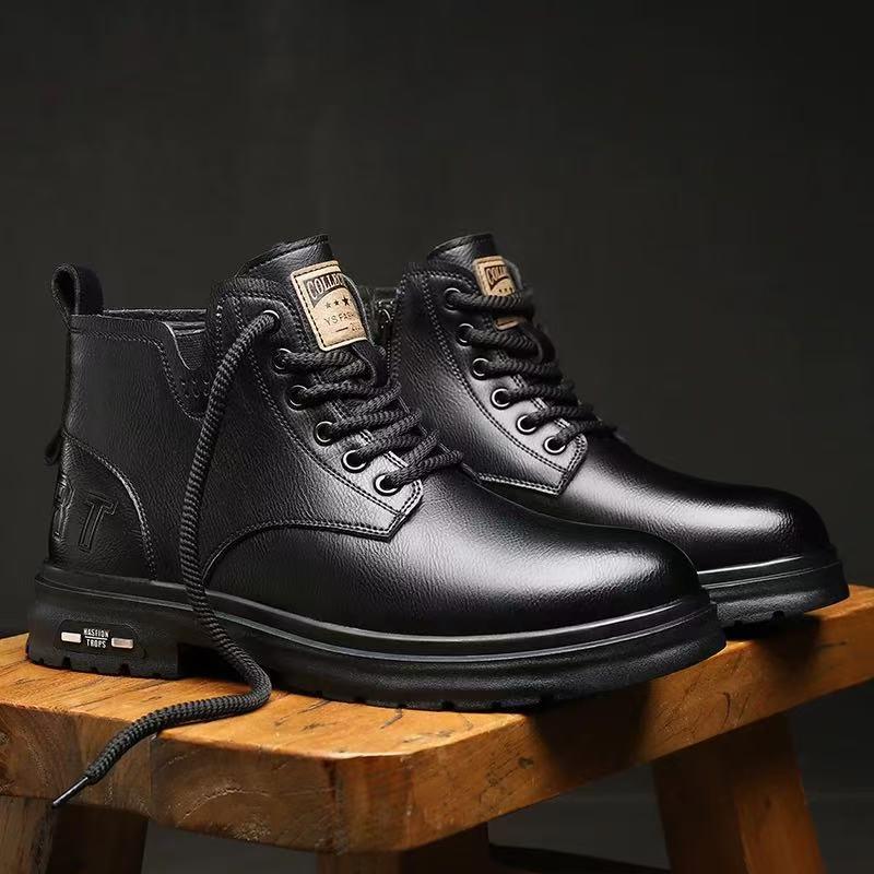 Мужские высокие кожаные ботинки Martin — теплые, с толстой подошвой, с бархатом, универсальные повседневные ботинки для осени и зимы 44
Мужские высокие кожаные ботинки Martin — теплые, с толстой подошвой, с бархатом, универсальные повседневные ботинки для осени и зимы 44