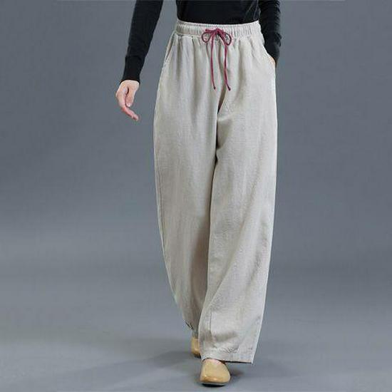 Women s High Waist Wide Leg Linen Pants - Retro Style, Casual Spring Drape, Loose and Baggy. 3XL fits 80-92.5 kg
Women s High Waist Wide Leg Linen Pants - Retro Style, Casual Spring Drape, Loose and Baggy. 3XL fits 80-92.5 kg