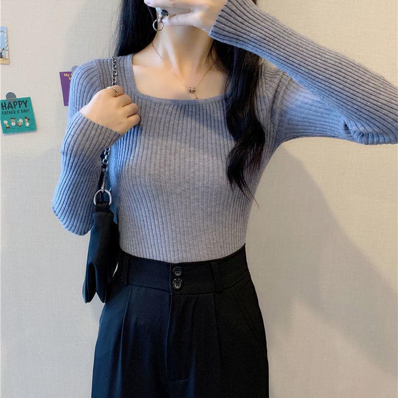 2023 Early Autumn Square Neck Slim Knit Sweater: Women s Long Sleeve Lightweight Fashion Layer Small білий
2023 Early Autumn Square Neck Slim Knit Sweater: Women s Long Sleeve Lightweight Fashion Layer Small білий