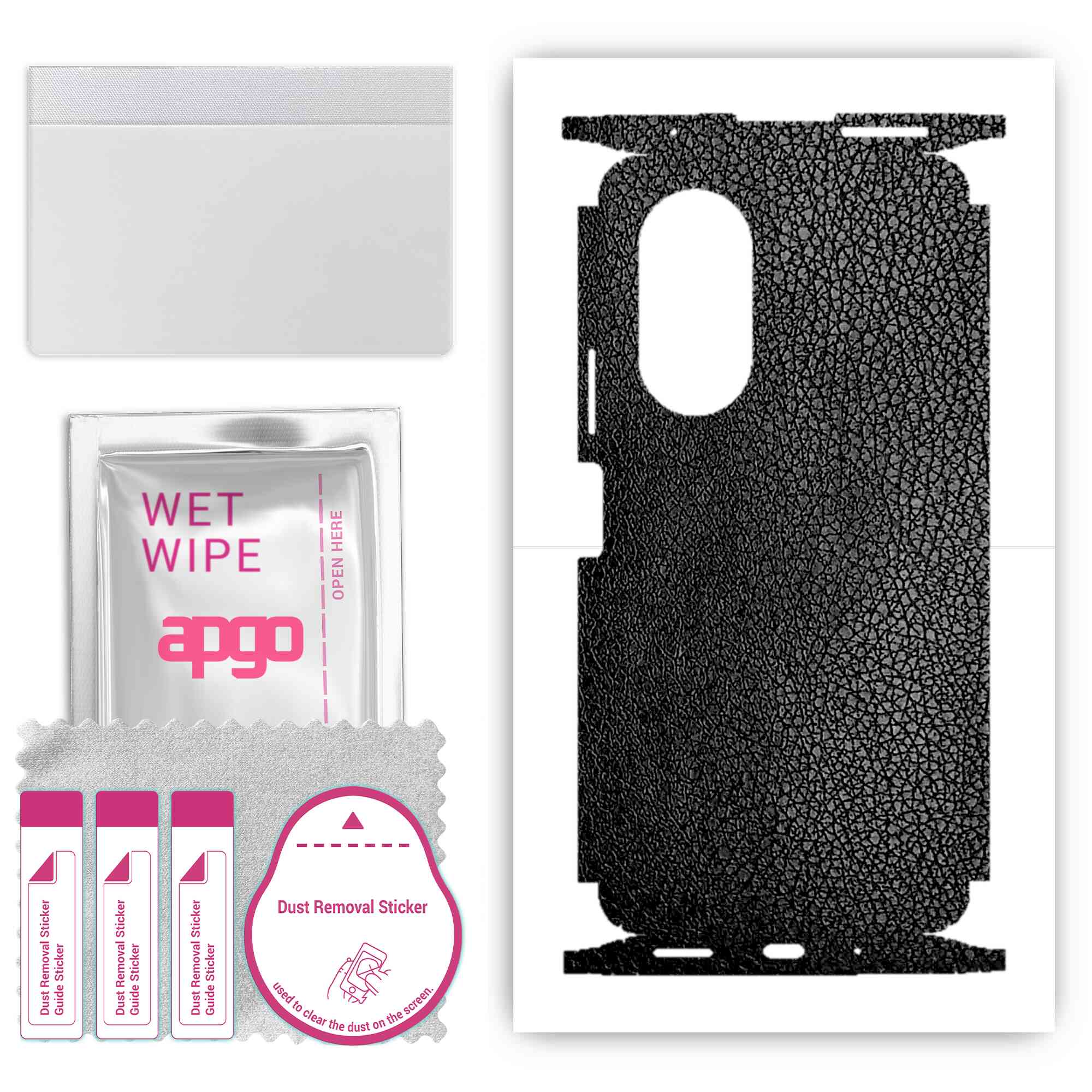 apgo Protective Skin Sticker for the back+sides compatible with Honor 50 SE, Full Wrap Film, Foil, Vinyl - Pattern Black Leather
apgo Protective Skin Sticker for the back+sides compatible with Honor 50 SE, Full Wrap Film, Foil, Vinyl - Pattern Black Leather