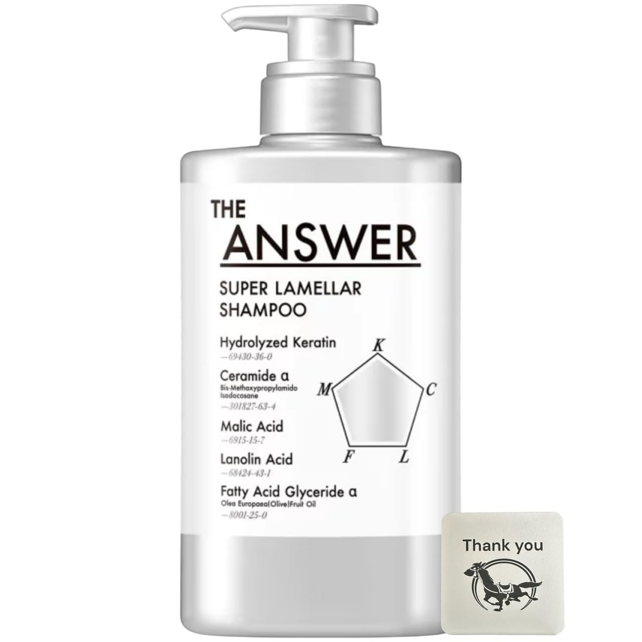 The Answer Premium Hair Care Super Lamellar Shampoo 400ml + Kunutonn original logo bonus
The Answer Premium Hair Care Super Lamellar Shampoo 400ml + Kunutonn original logo bonus