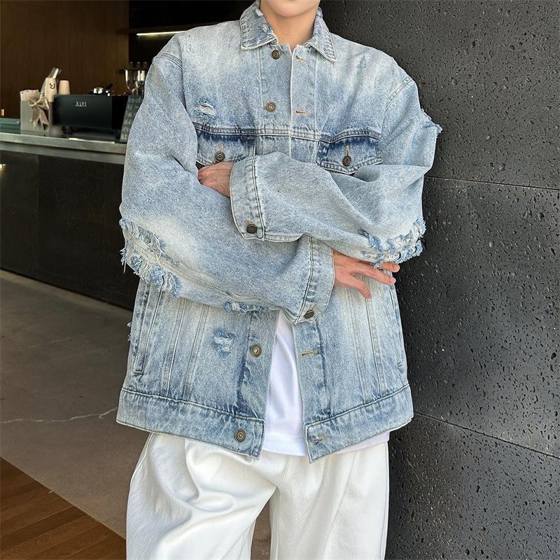 Весенне-осенняя новая американская уличная джинсовая куртка, выстиранная, состаренная, куртка карго, трендовая, свободная, мужской джинсовый топ 3XL
Весенне-осенняя новая американская уличная джинсовая куртка, выстиранная, состаренная, куртка карго, трендовая, свободная, мужской джинсовый топ 3XL
