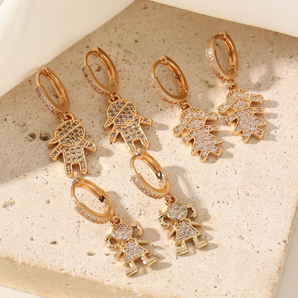 1 Pair Cute Boy and Girl Dangle Earrings for Women Cubic Zirconia Jewelry Daily Wedding Party Accessories
1 Pair Cute Boy and Girl Dangle Earrings for Women Cubic Zirconia Jewelry Daily Wedding Party Accessories