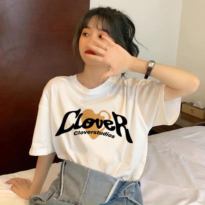 Simple love letter printing short-sleeved t-shirt women s pure cotton loose and thin versatile white half-sleeved top trendy S
Simple love letter printing short-sleeved t-shirt women s pure cotton loose and thin versatile white half-sleeved top trendy S