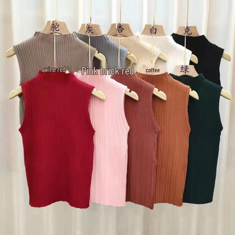 Women s Summer 2026 Sleeveless Knit Top with Half-High Neck One Size
Women s Summer 2026 Sleeveless Knit Top with Half-High Neck One Size