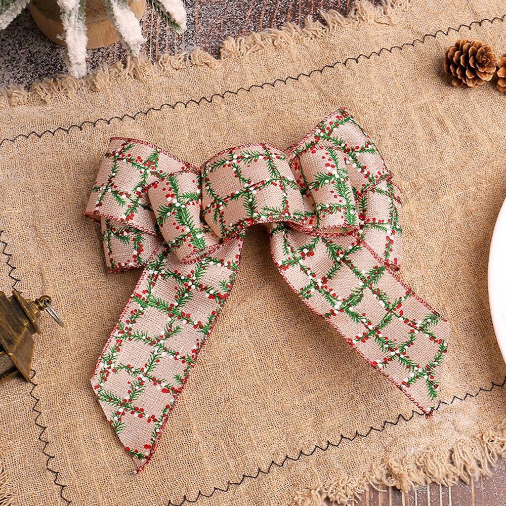 Linen Christmas Bows Pendant Exquisite Wreaths Bowknot Ornaments Merry Christmas Decorations Style 1
Linen Christmas Bows Pendant Exquisite Wreaths Bowknot Ornaments Merry Christmas Decorations Style 1
