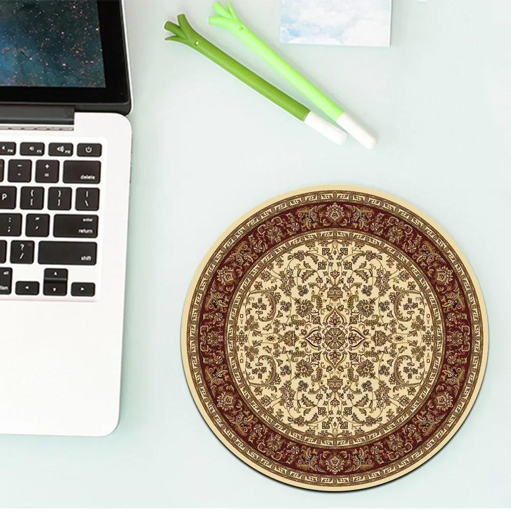Round Mini Persian Carpet Pattern Mouse Pad Table Rug Anti-slip Mat Desktop 22x22cm Game Computer Mat Gaming Keyboard Gamer Rugs Lock edge
Round Mini Persian Carpet Pattern Mouse Pad Table Rug Anti-slip Mat Desktop 22x22cm Game Computer Mat Gaming Keyboard Gamer Rugs Lock edge