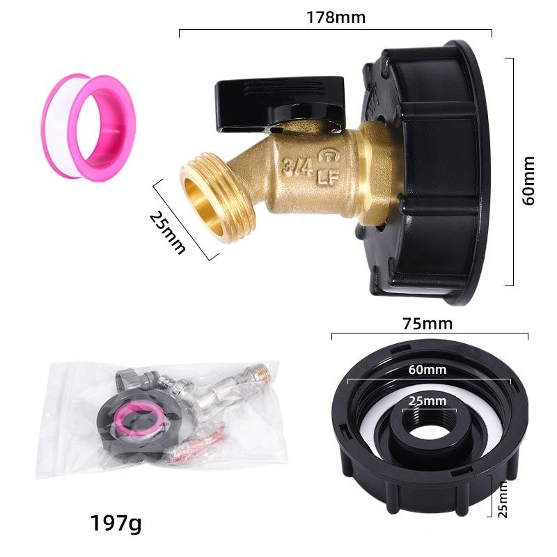 Male Thread IBC Tote Tank Adapter - Drain Hose Connector Faucet Tap Valve Fitting Part for Tank Faucet
Male Thread IBC Tote Tank Adapter - Drain Hose Connector Faucet Tap Valve Fitting Part for Tank Faucet