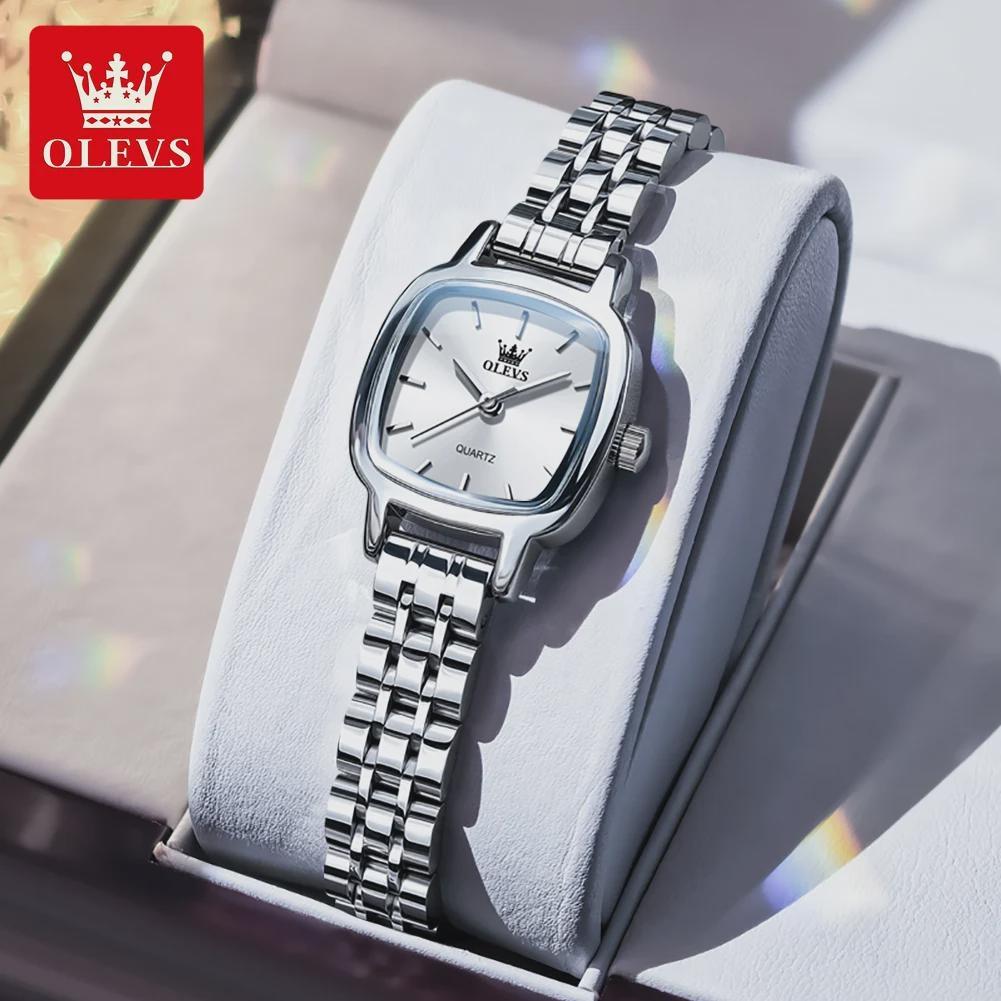 OLEVS Original Quartz Watches for Woman Fashion Square Small Dial Elegant Ladies Wristwatch Solid Steel Strap Women s Watch серебряный/белый
OLEVS Original Quartz Watches for Woman Fashion Square Small Dial Elegant Ladies Wristwatch Solid Steel Strap Women s Watch серебряный/белый