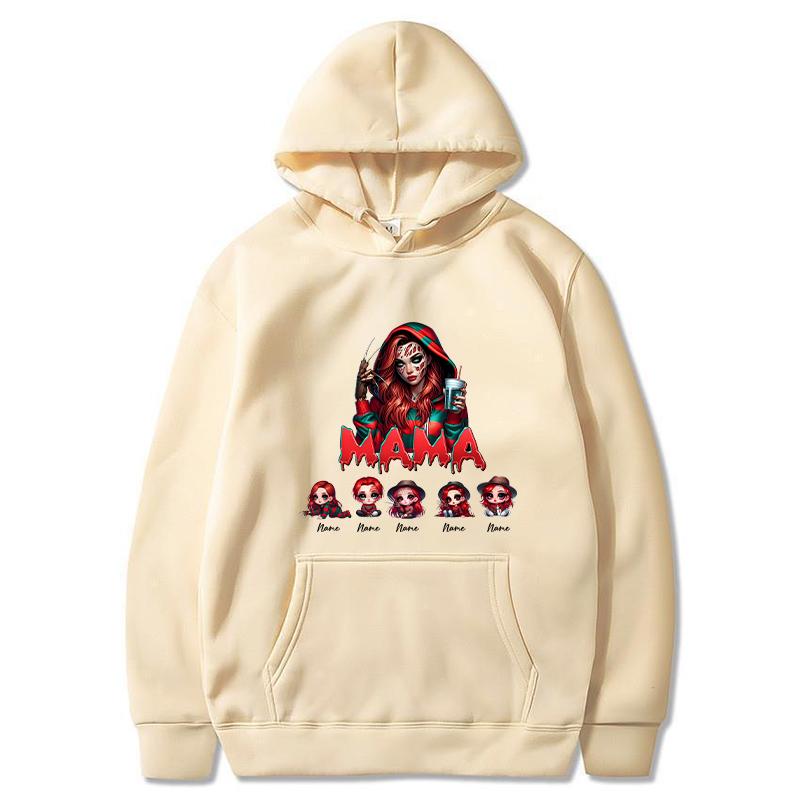 Halloween Killer Mama Hoodies Men Fashion Kid Name Printed Long Sleeve Sweatshirts Women Casual Harajuku Hoody Pullovers Tops 3XL
Halloween Killer Mama Hoodies Men Fashion Kid Name Printed Long Sleeve Sweatshirts Women Casual Harajuku Hoody Pullovers Tops 3XL