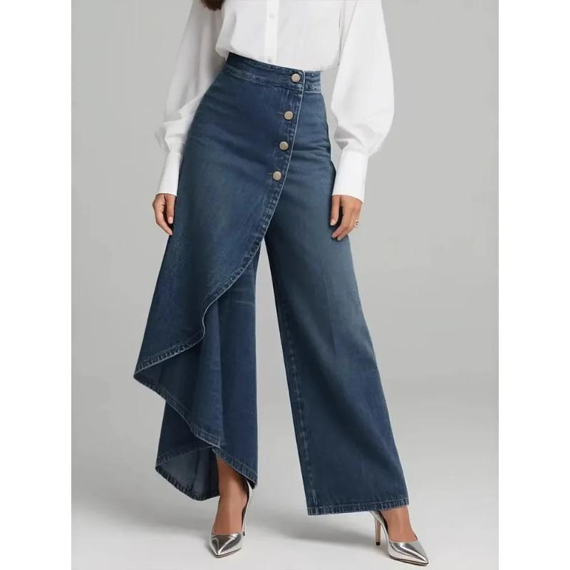 Minimalist Casual Long Display Solid Color Denim Print Breasted Tight Pants Women Spring XS темно-синього кольору
Minimalist Casual Long Display Solid Color Denim Print Breasted Tight Pants Women Spring XS темно-синього кольору